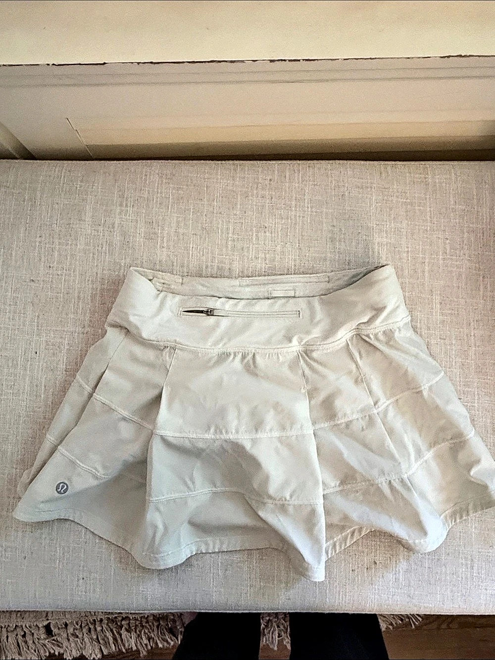Lululemon Pace Rival Mid-Rise Skirt Athletic Shorts lemon sorbet Size 4
